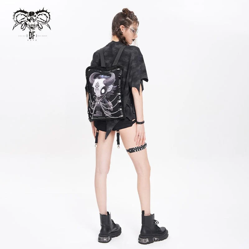 Devil Fashion Hitt Pattern Chain Bag - Image 6