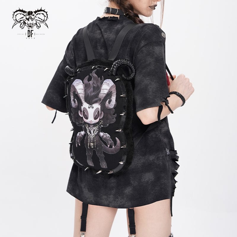 Devil Fashion Lilimar Pattern Bag with Horns - Image 3