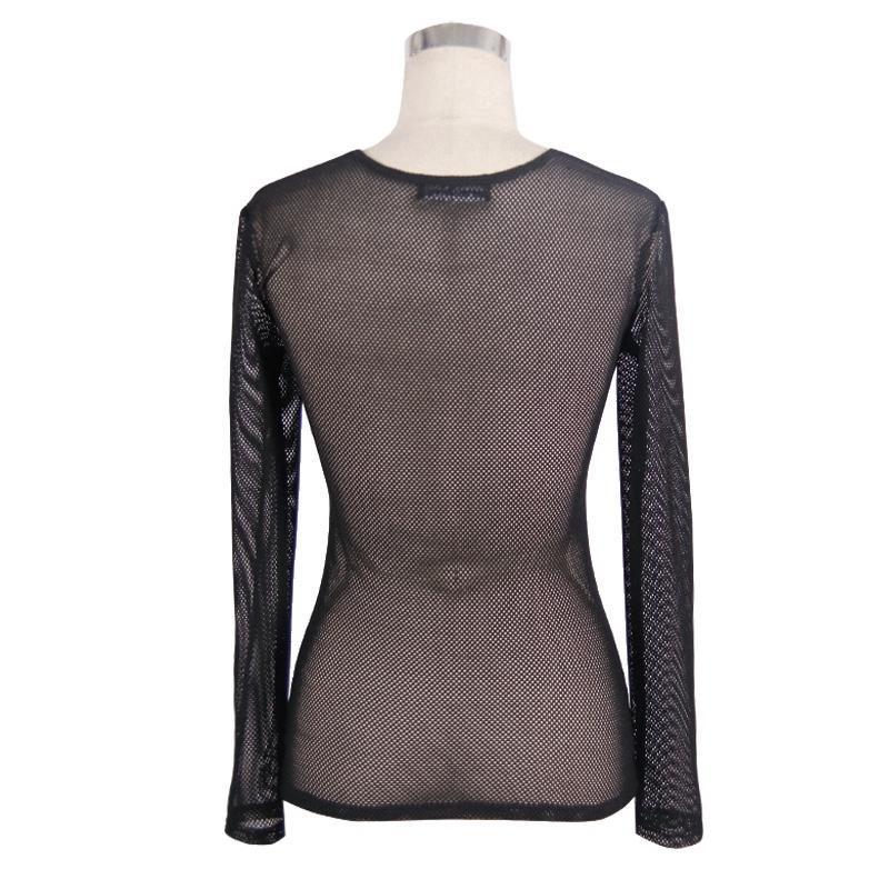Women's Full Mesh Punk T-Shirt - Image 6