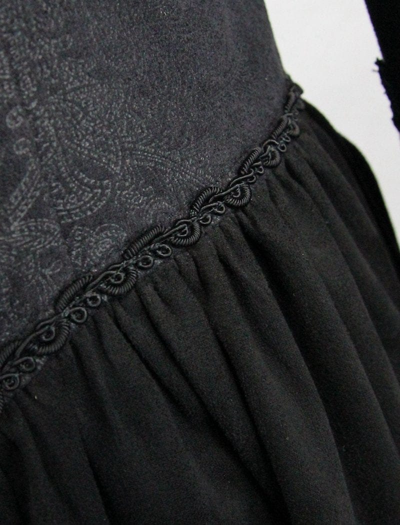 Women's Goth Ankle Dress With Hood and Angel Sleeves - Image 7