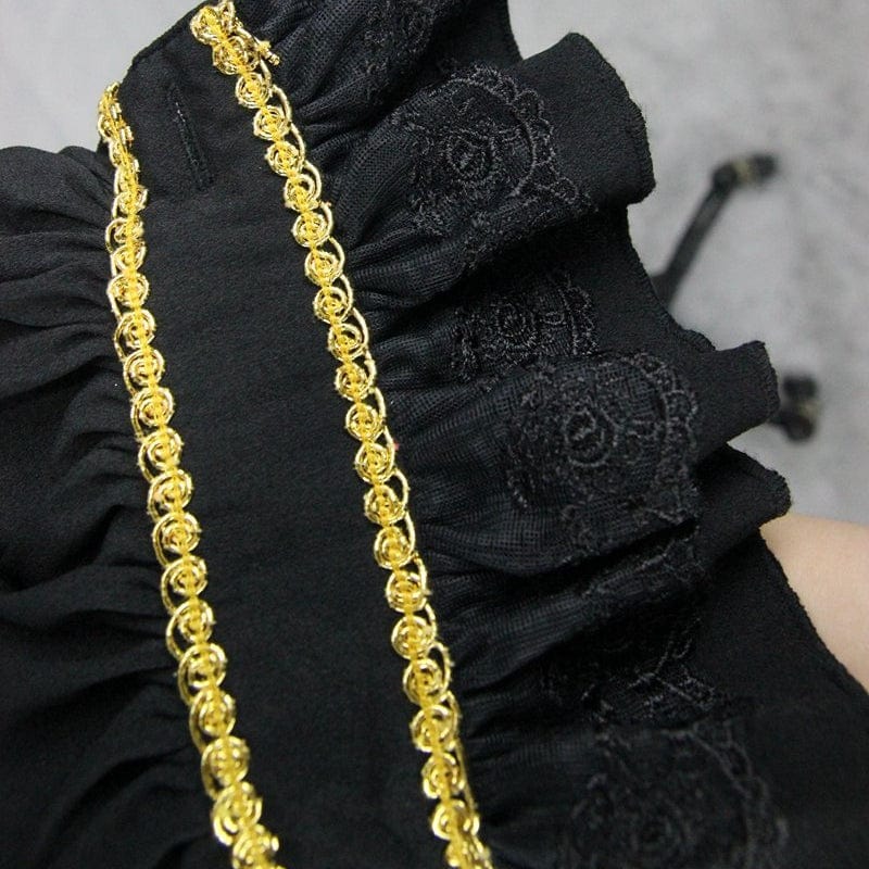 Men's Goth Dress Shirt With Ornamental Jabot - Image 14
