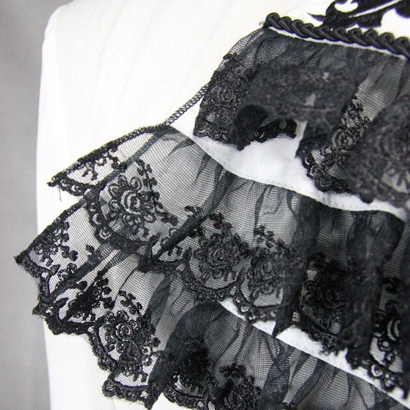 Men's Goth Dress Shirt With Ornamental Jabot - Image 16