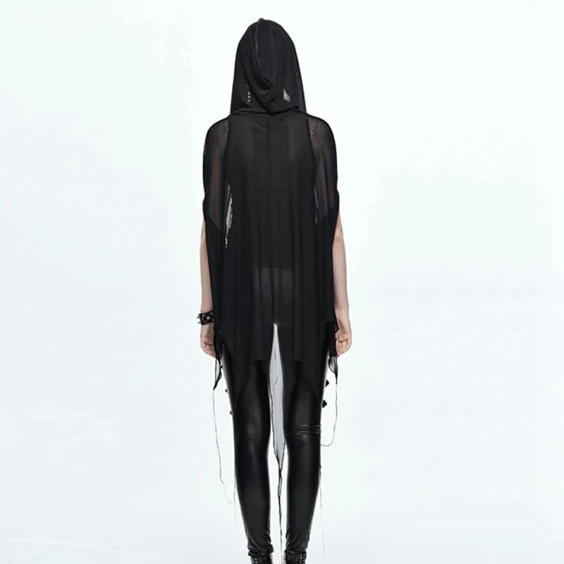 Women's Goth Sheer Cape - Image 3