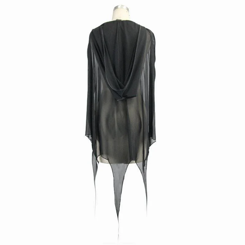 Women's Goth Sheer Cape - Image 6