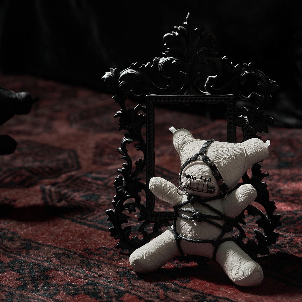 Gothic Black Bear Doll Keychain Home Decoration - Image 3