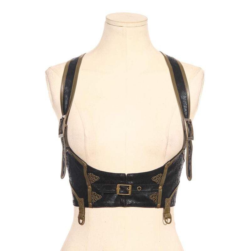 Gothic Lace and Buckle Bustier - Image 9