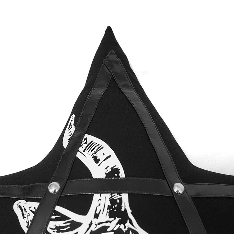 Gothic Sheepshead Printed Pentagram Pillow Case with Pillow Inner - Image 8