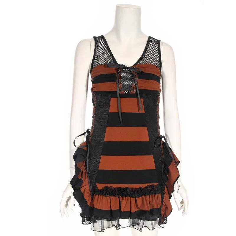 Gothic Short Sleeveless Dress - Image 3