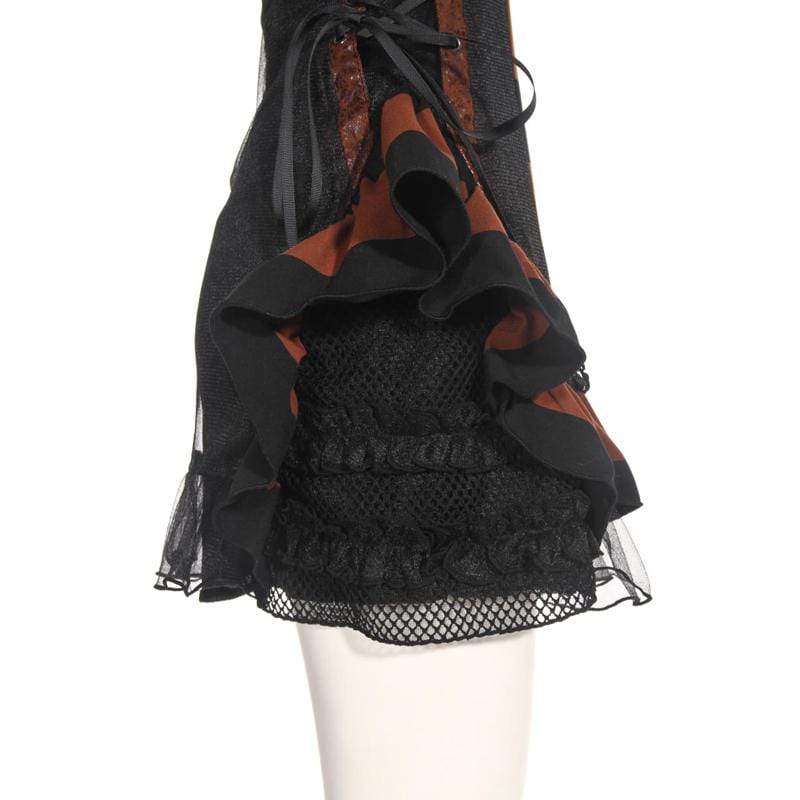 Gothic Short Sleeveless Dress - Image 5