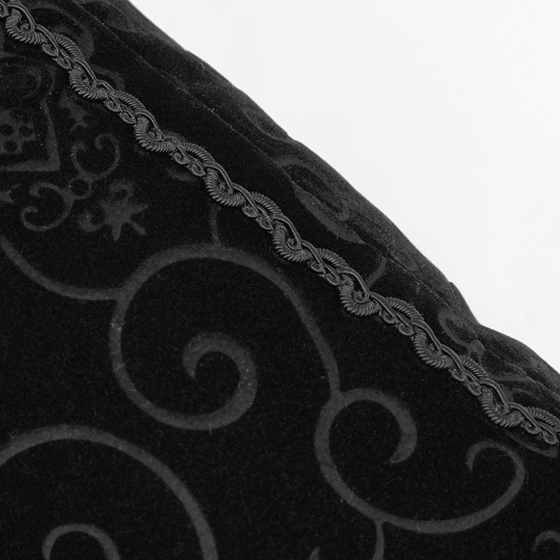Gothic Skeleton Printed Lace Hexagon Pillow Case with Pillow Inner - Image 7