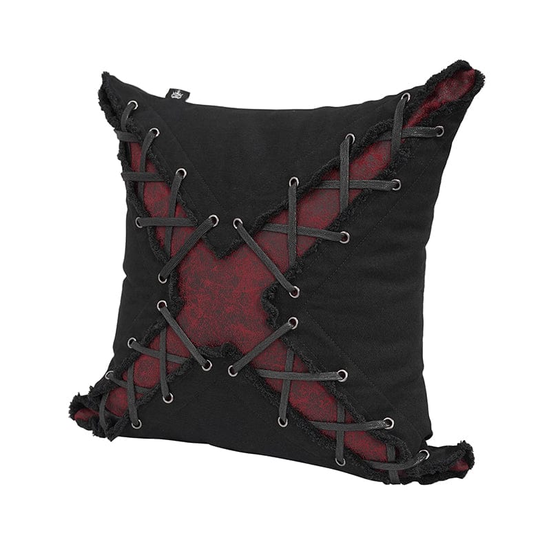 Gothic Strappy Unedged Pillow Case with Pillow Inner - Image 3