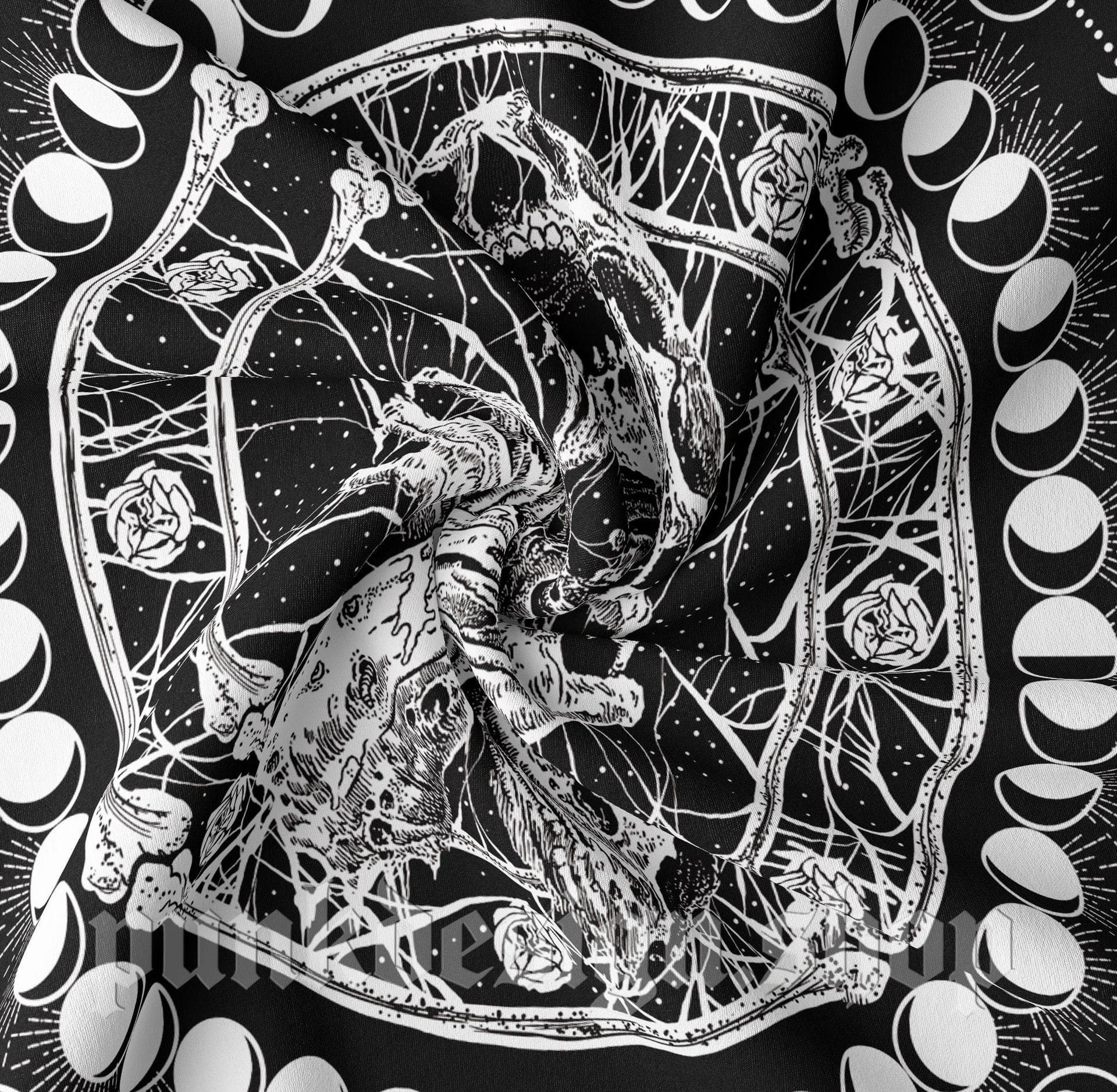 Home's Gothic Skull Printed Tapestry - Image 7