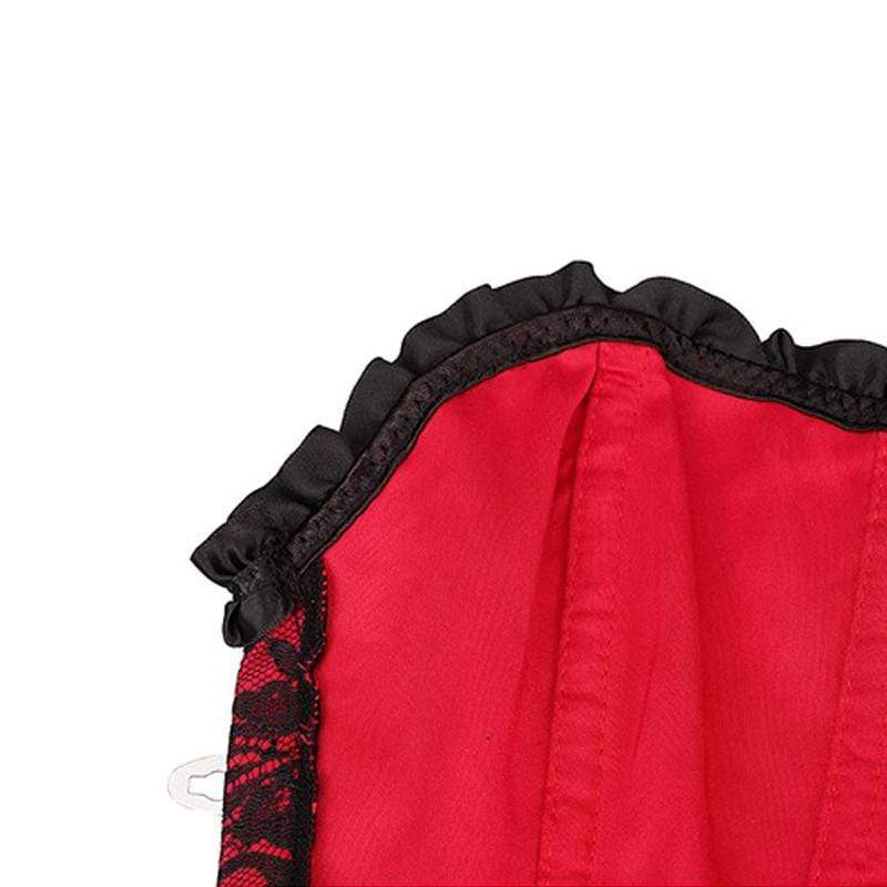 Imilan Women Corset Bustiers Top Plus Size With G String - Image 11