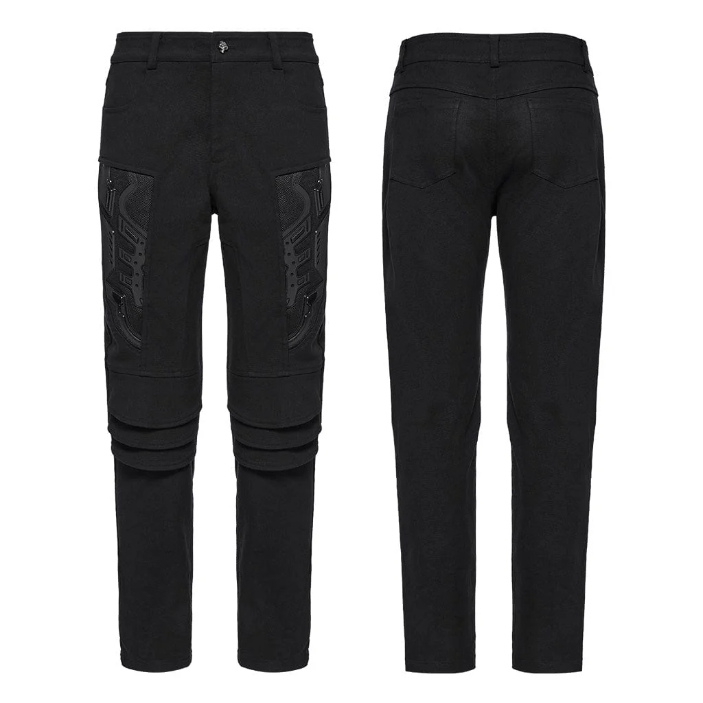 Men's Cyberpunk 3D Amor Patch Pants - Image 5