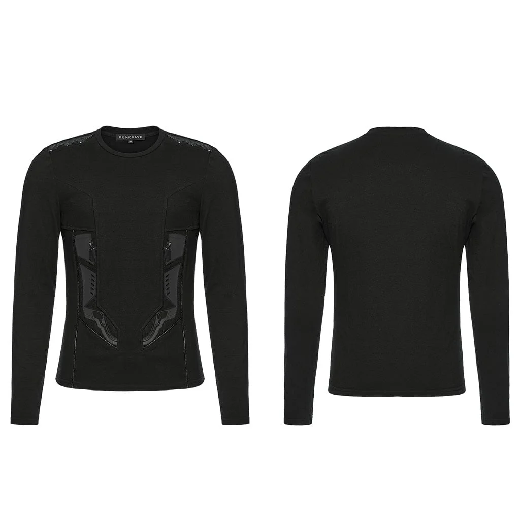 Men's Cyberpunk 3D Amor Patch Shirt - Image 5