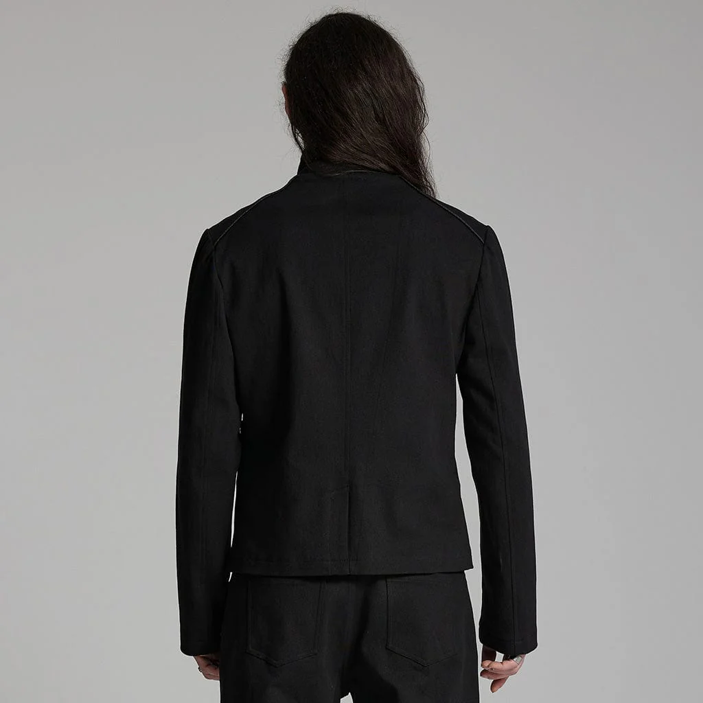 Men's Cyberpunk Buckle-up Rivets Jacket - Image 3