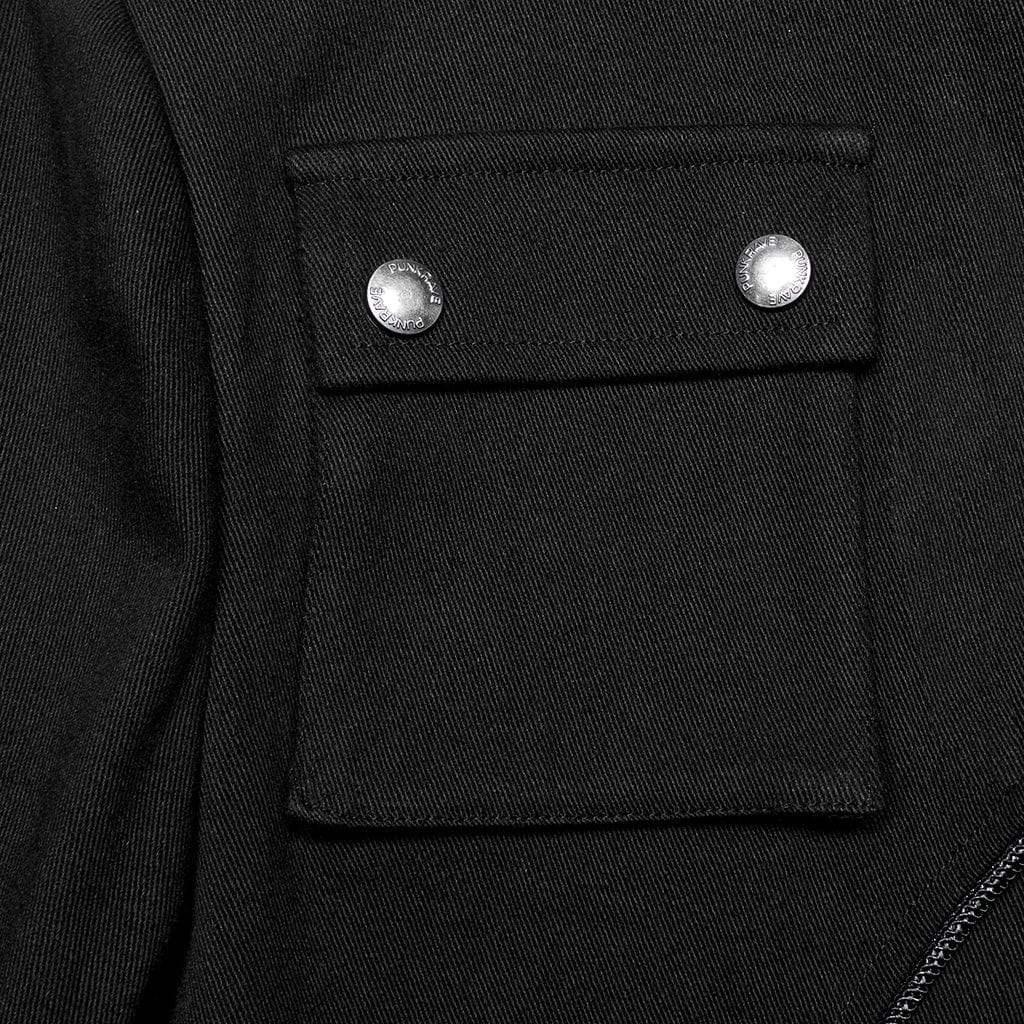 Men's Cyberpunk Buckle-up Rivets Jacket - Image 6