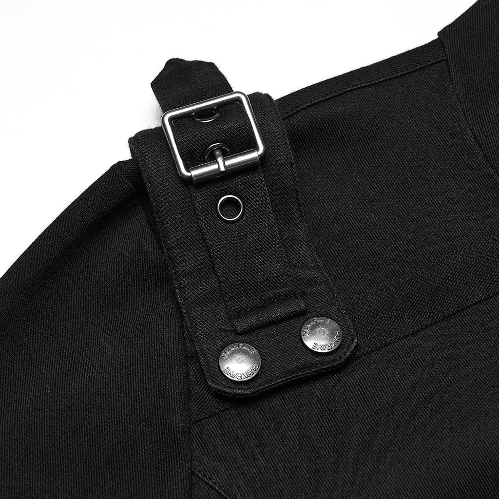 Men's Cyberpunk Buckle-up Strap Minimalist Hoodie - Image 6