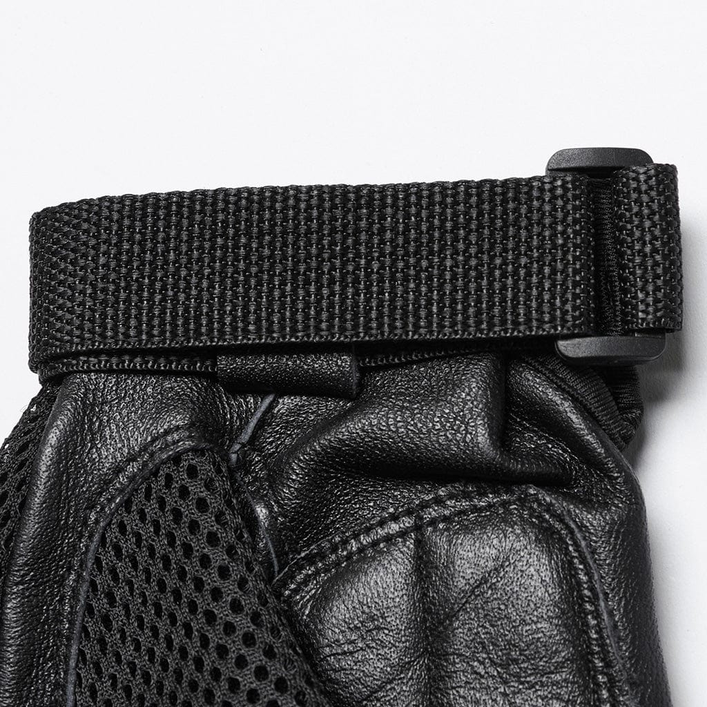 Men's Cyberpunk Spike Mesh Shell Gloves - Image 8