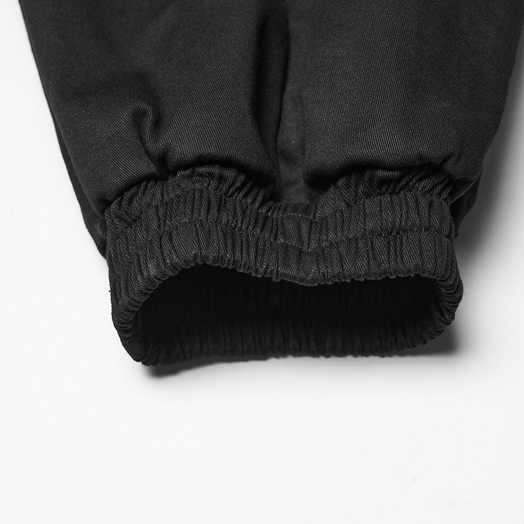 Men's Cyberpunk Strappy Rivets Cuffed Pants - Image 8