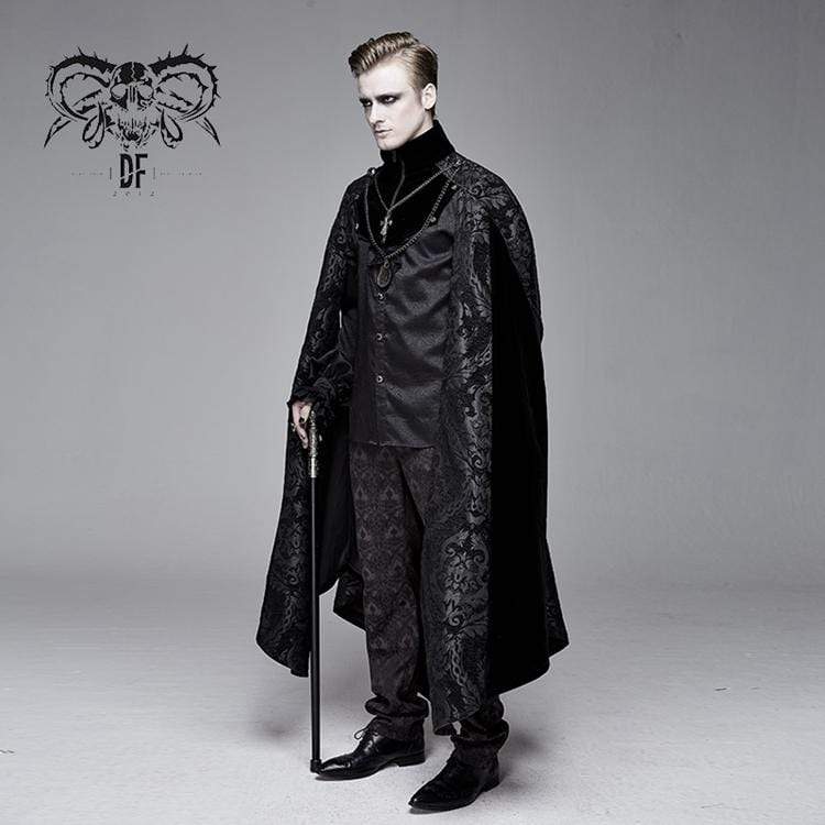 Men's Goth Jacquard Cloak - Image 3