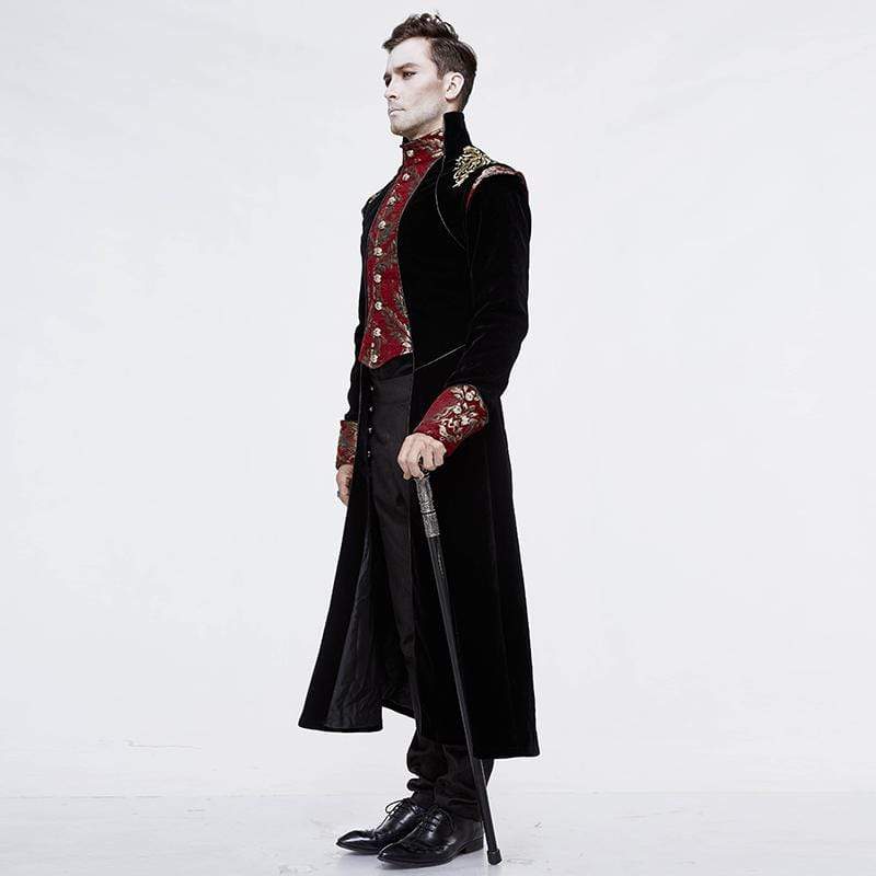 Men's Goth Jacquard Dovetail Overcoat - Image 3