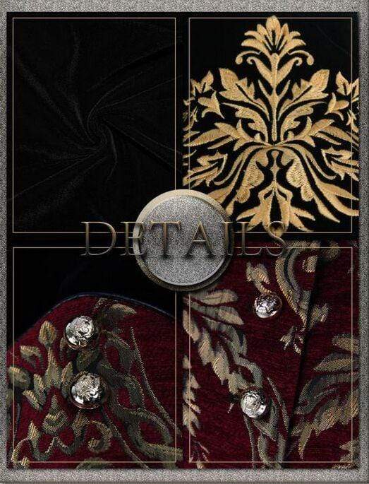 Men's Goth Jacquard Dovetail Overcoat - Image 7