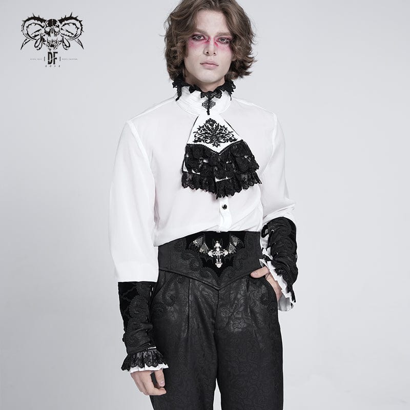 Men's Gothic Bat Embroidered Cross Girdle - Image 4