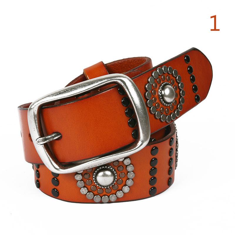 Men's Gothic Belts With Circle Rivets - Image 3