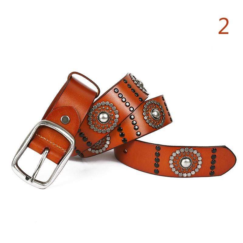 Men's Gothic Belts With Circle Rivets - Image 5