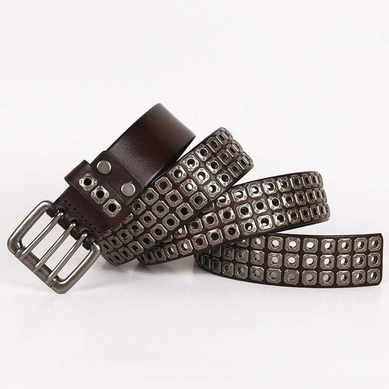 Men's Gothic Belts With Sqaure Rivets - Image 5