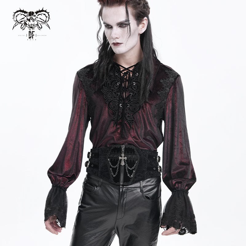 Men's Gothic Buckle-up Cross Chain Girdle - Image 4