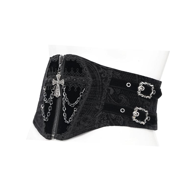 Men's Gothic Buckle-up Cross Chain Girdle - Image 7