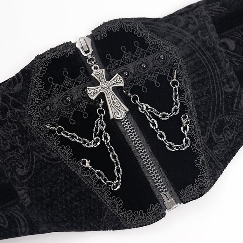 Men's Gothic Buckle-up Cross Chain Girdle - Image 9
