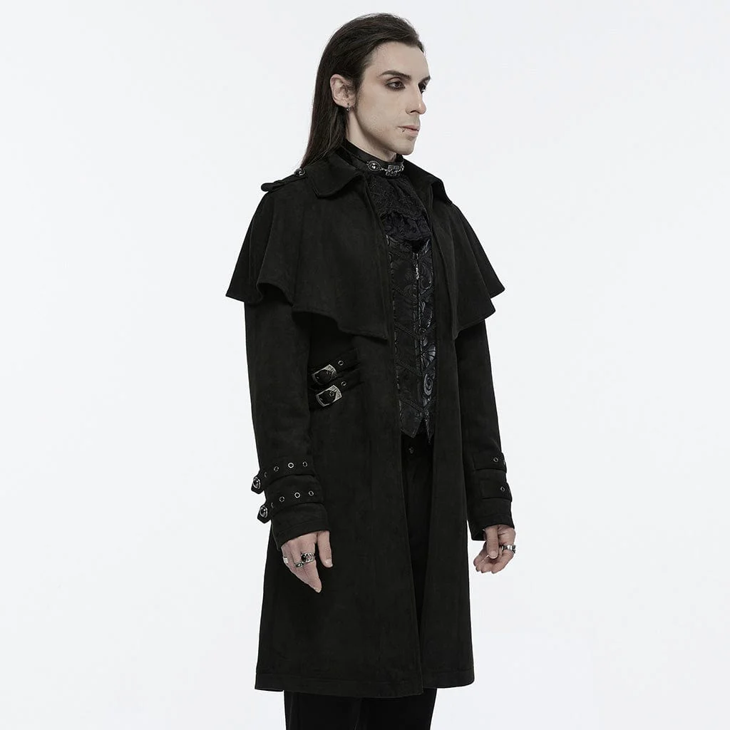 Men's Gothic Buckle-up Eyelets Jacket - Image 2
