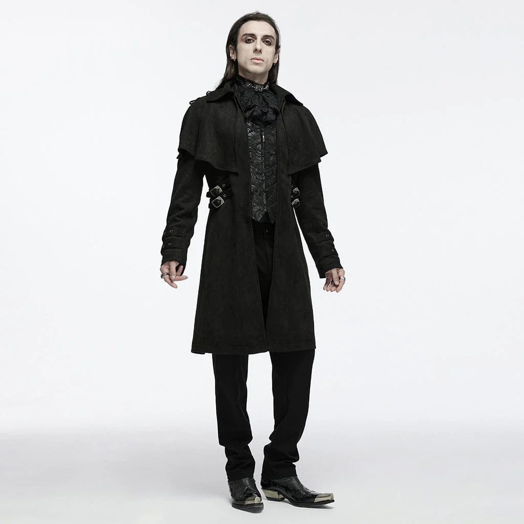 Men's Gothic Buckle-up Eyelets Jacket - Image 4