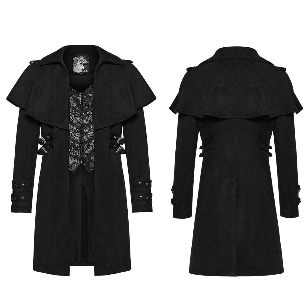 Men's Gothic Buckle-up Eyelets Jacket - Image 5
