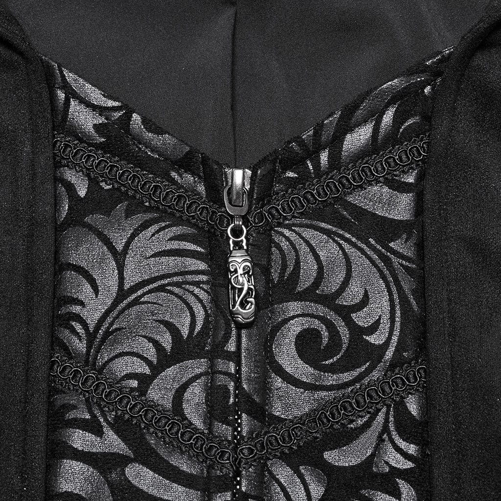 Men's Gothic Buckle-up Eyelets Jacket - Image 6
