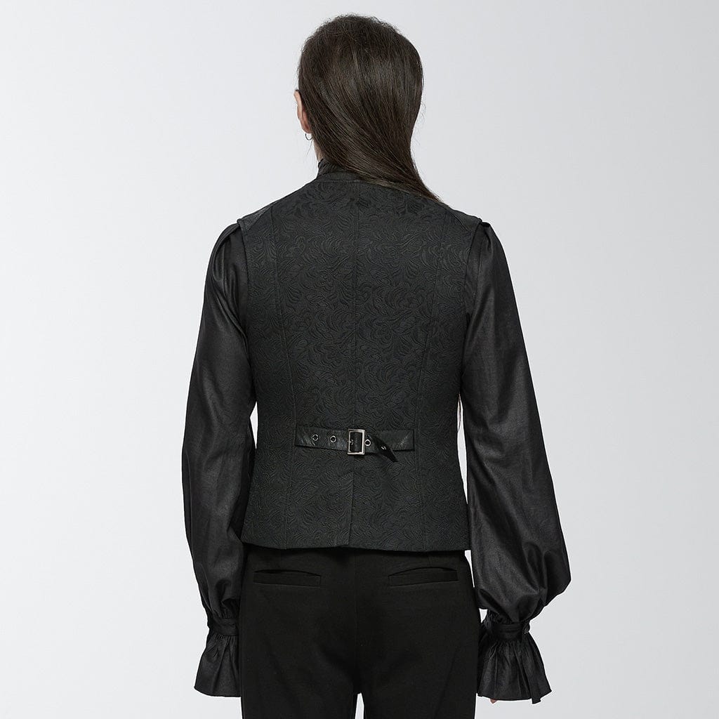 Men's Gothic Buckle-up Loops Waistcoat - Image 3