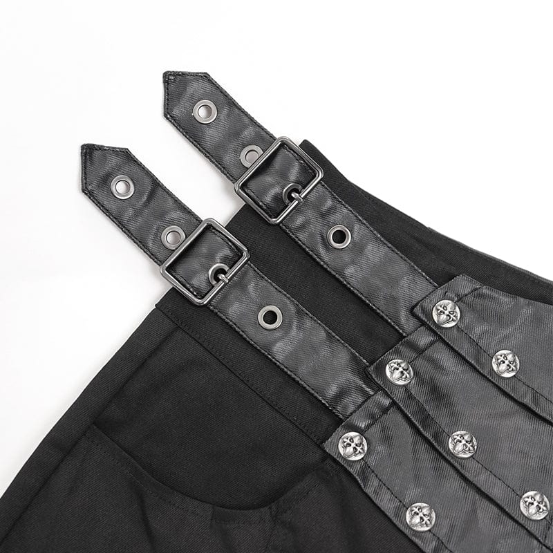 Men's Gothic Buckle-up Studs Trousers - Image 10