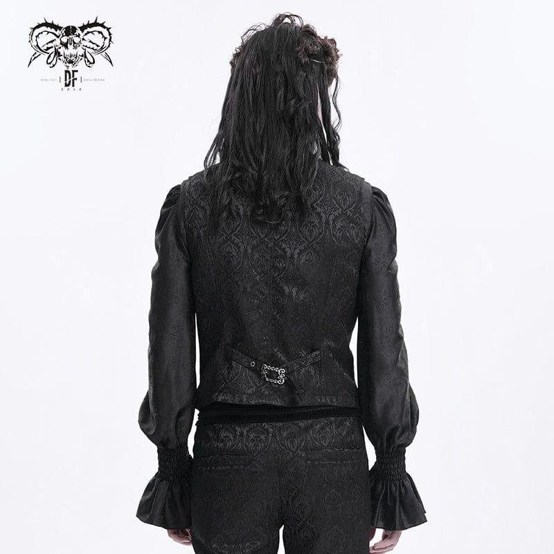 Men's Gothic Chain Buckle-up Vest - Image 5
