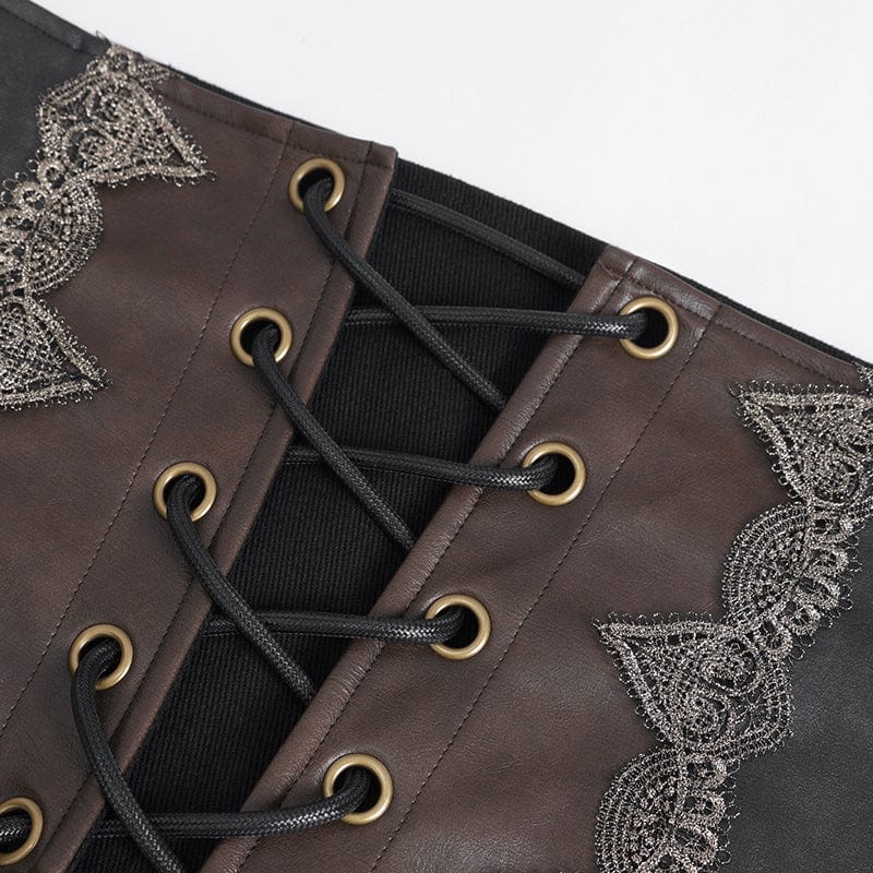 Men's Gothic Chain Faux Leather Belt - Image 10