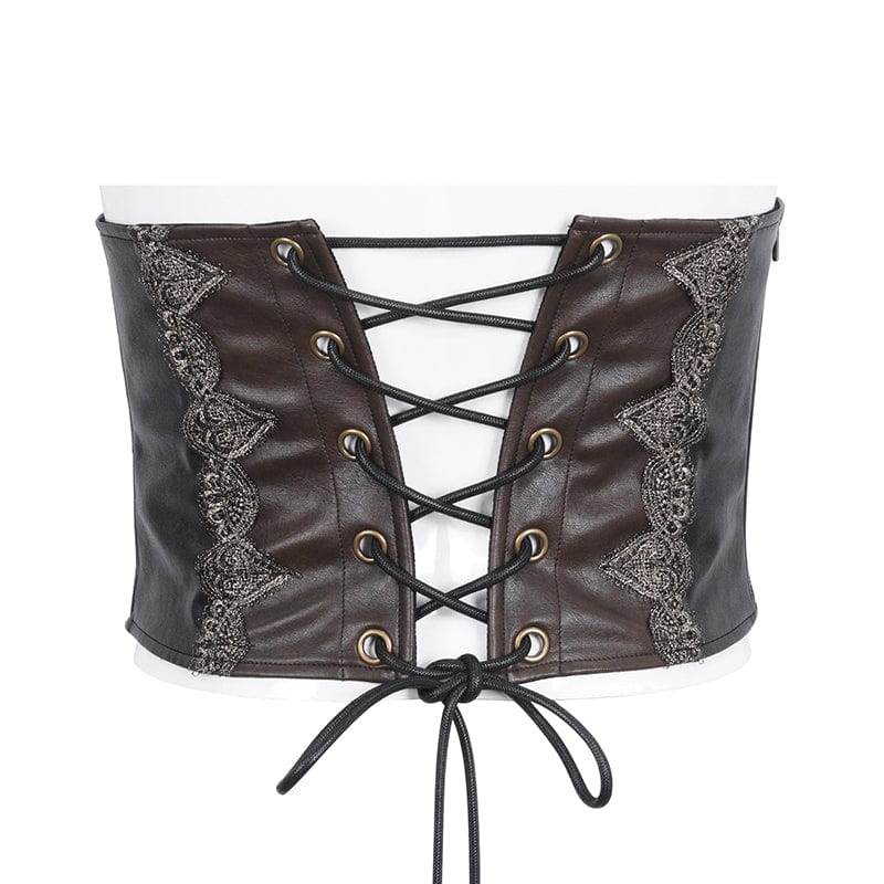 Men's Gothic Chain Faux Leather Belt - Image 8