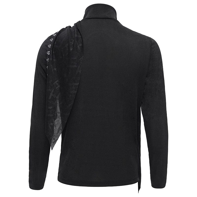 Men's Gothic Chain Splice Sweatershirt - Image 10