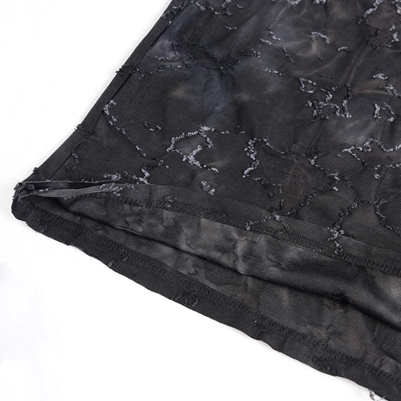 Men's Gothic Eyelet Strap Distressed Vest - Image 10