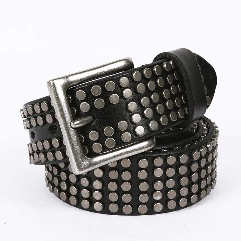 Men's Gothic Five Rows Of Rivets Belts - Image 2