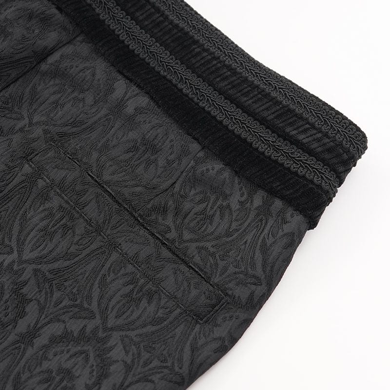 Men's Gothic Floral Branded Zip Trousers - Image 12