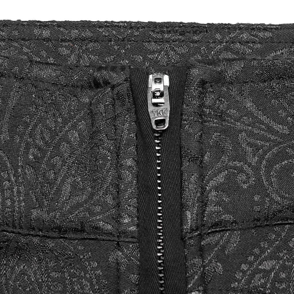 Men's Gothic Front Zip Suit Pants - Image 6