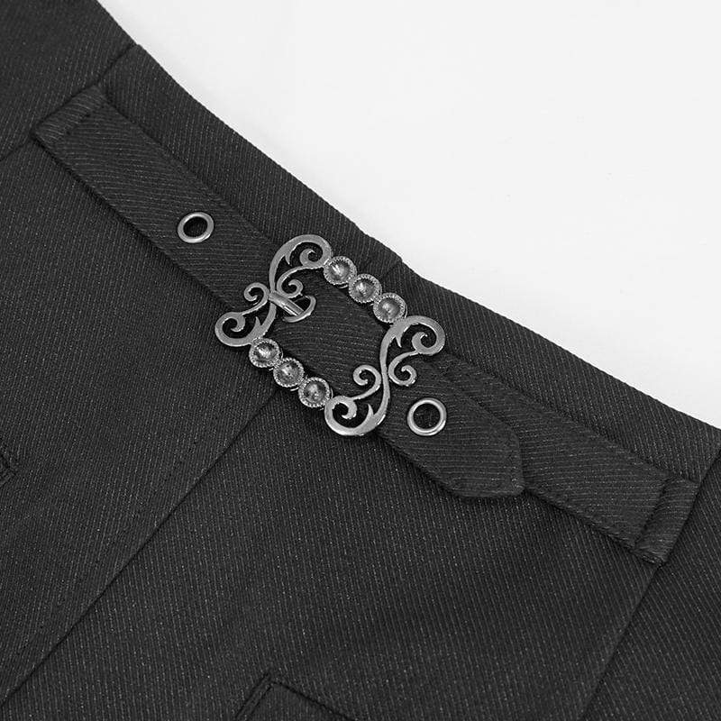Men's Gothic Front Zip Suit Pants - Image 7