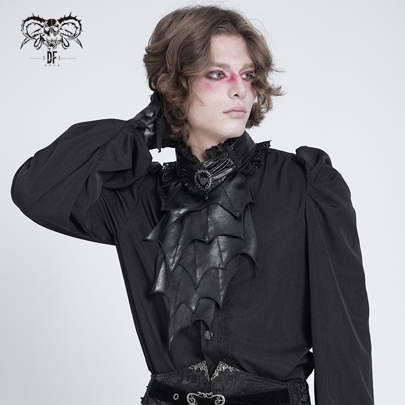 Men's Gothic Irregular Batlike Layered Necktie - Image 3